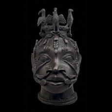 Oba Brass Head 18th Century. Benin